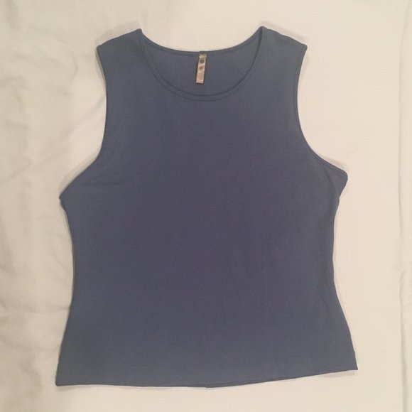 Three Dots Sturdy Blue Tank Top - Picture 1 of 5